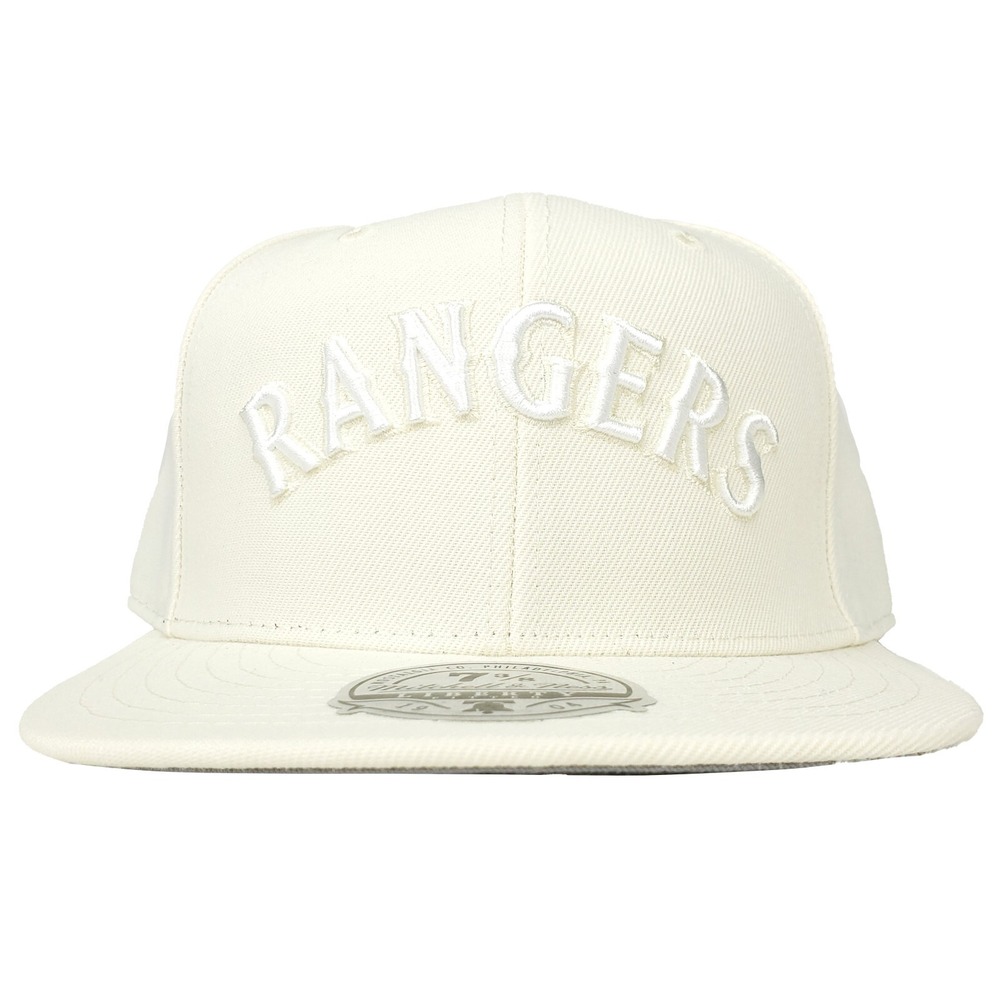 Texas Rangers Mitchell & Ness MLB Fitted‎ 7 3/8 Liberty Hat Cap 3D Logo NWT